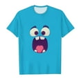 thumbnail image 2 of Aqestyerly T-Shirt Graphique Assorti pour Femmes - Haut Décontracté à Manches Courtes avec Design Imprimé et Col Rond, 2 of 8