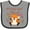 Heather and Black, variant on Inktastic My Great Aunt Loves Me- Cute Baby Fox Boys or Girls Baby Bib