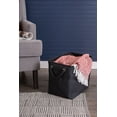 thumbnail image 4 of Design Imports CAMZ37096 Bac de Rangement Rectangulaire en Polyester 17.5 x 12 x 15 Po, Noir - Grand, 4 of 4