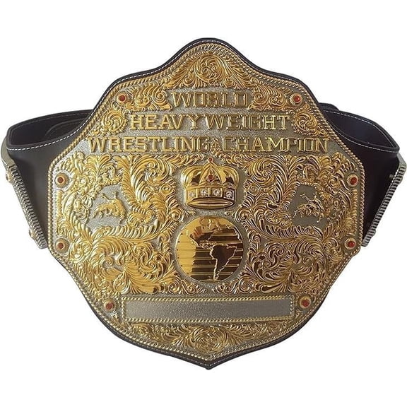 Well Perform BGD Black Belt Adult Size - Title Belt Replica - 5mm Leather Straps - Fan Gift