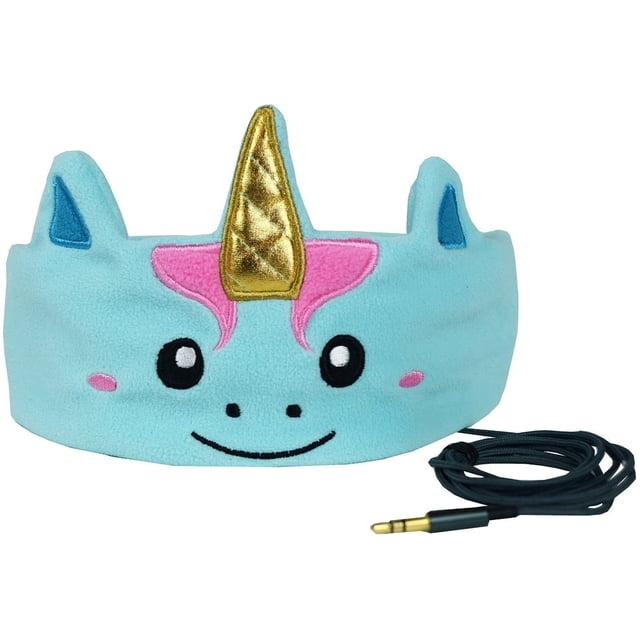 Auriculares CozyPhones Over The Ear Headband - Auriculares para niños Volumen limitado con altavoces delgados y diadema elástica súper suave - Mystic Unicorn