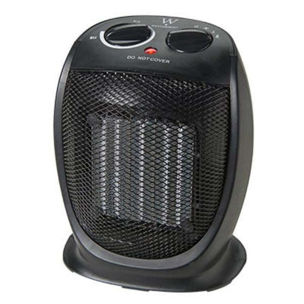 New Westpointe HC-0179 Compact Ceramic Heater, 2-Heat with Fan Only  Settings,Each - Walmart.com