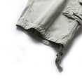 thumbnail image 6 of MIXUE Mens Shorts Summer Solid Color Cargo Zipper Pockets Loose Fit Casual Outdoor Daily-Wear,Brown,38, 6 of 6