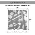 thumbnail image 7 of Creative Products Gray Paint Strokes 71x74 Shower Curtain, 7 of 7