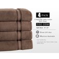 thumbnail image 4 of Lezeth Collection 4 Piece Super Soft Zero Twist Oversize Bath Sheet, 4 of 4