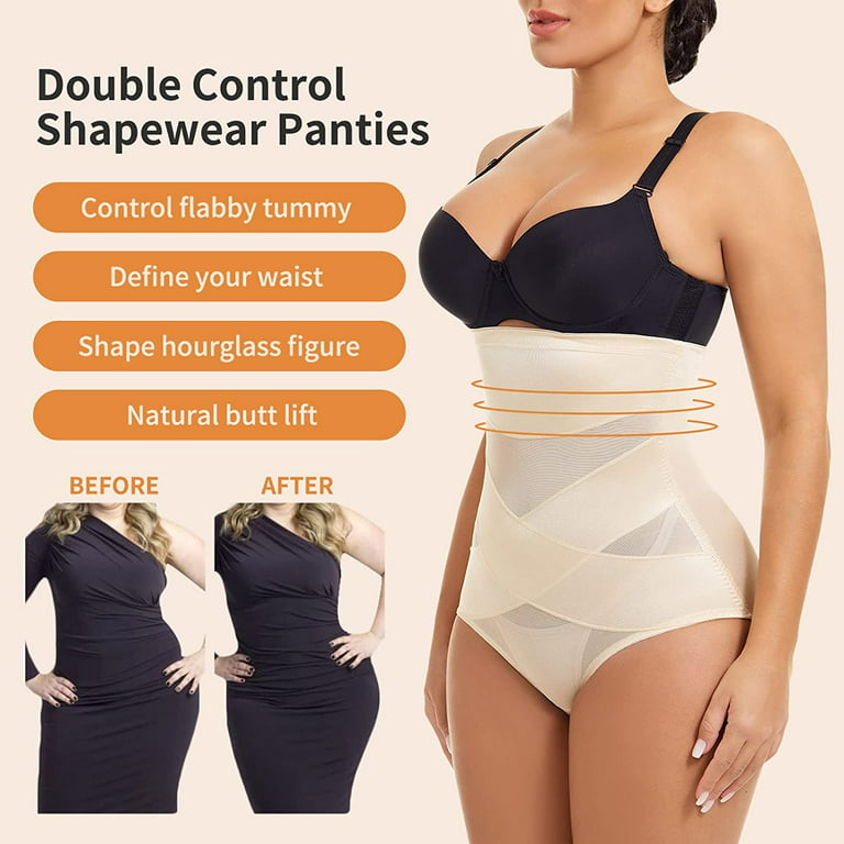 Zukuco Women Shapewear High Waist Tummy Control Panties Slimming