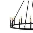thumbnail image 6 of JONATHAN Y Oberto 36" 12-Light Iron Classic Industrial Ring LED Chandelier, Oil Rubbed Bronze, JYL7497A, 6 of 8