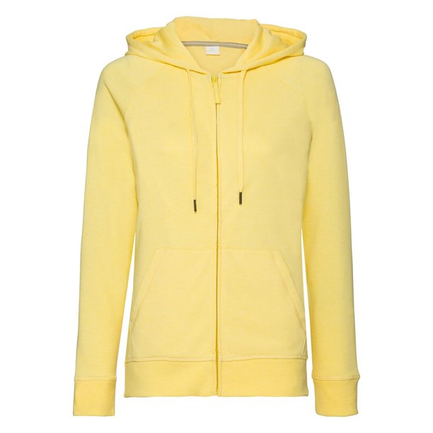 Russell - Chaquetilla con capucha modelo HD para mujer (Amarillo Jasepado)