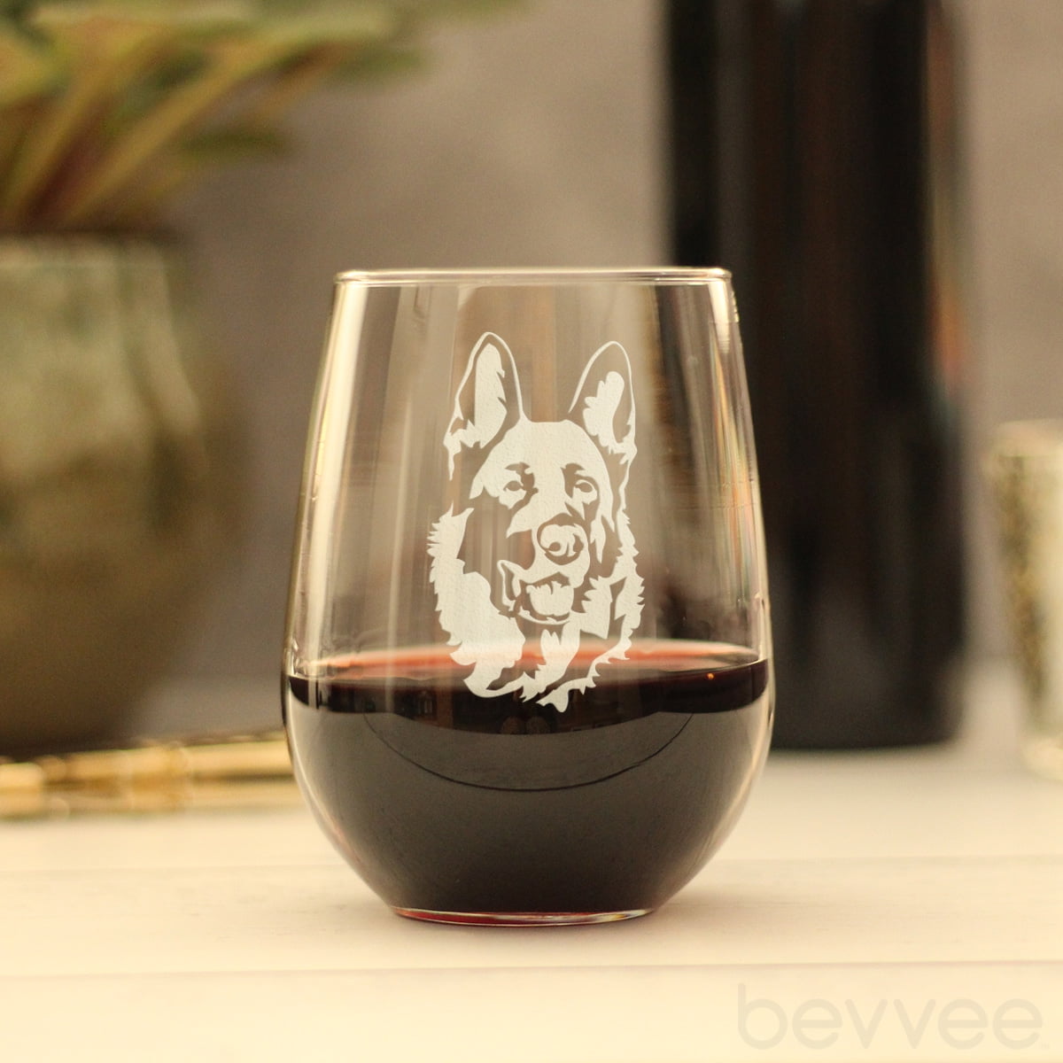 LOVE Paw – Cute Stemless Wine Glass for Dog & Cat Moms, Large 17 Ounce -  bevvee