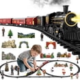 thumbnail image 1 of Set de tren eléctrico NIPLOOOW con sonido, luces y humo para niños, 1 of 7
