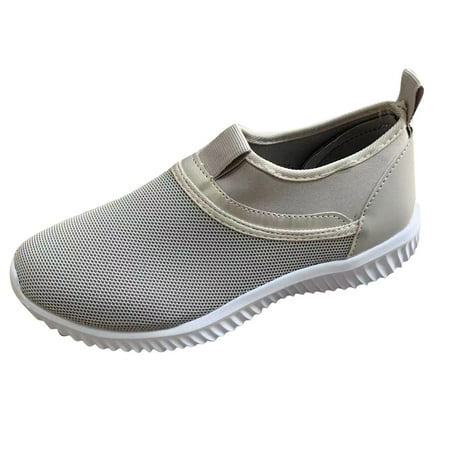 

gvdentm Sneakers For Women Women s Mesh Shoes Comfortable Flat Single Casual Breathable Low Top Sneakers for Women