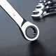 thumbnail image 3 of 12pcs Ratchet Wrench Set 5 Deg Movement Spanner Kit Combination Wrenchs Chrome Vanadium Steel , Metric Sizes 8-19mm with storing case, 3 of 5