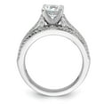 thumbnail image 2 of Sterling Silver & CZ Rhodium 2-piece Wedding Set, 2 of 5
