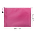 thumbnail image 2 of Uxcell A4 Document Pocket Storage Pouch Waterproof Zipper File Bags, Pink 5 Pack, 2 of 6