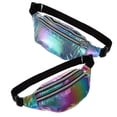 thumbnail image 5 of TABLZONE 2-Pack Oxford Cloth Fanny Pack for Women, Lightweight Crossbody Waist Bag for Outdoor Travel, Hiking, Walking, 5 of 8