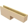 thumbnail image 5 of 5"W x 30"D x 10"H Thin Chapel Hill Rough Cedar Woodgrain TimberThane Corbel, Primed Tan, 5 of 6