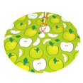 thumbnail image 5 of Cauagu 48" Christmas Tree Skirt Green Apple Pattern Christmas Tree Decorations Tree Mat for Xmas Decorations Occasion Holiday Home Decor -48", 5 of 7