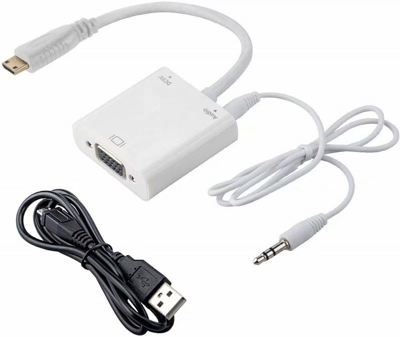 zuurgraad Samuel Smerig HDMI to VGA Adapter with Audio Adapter, HDMI to VGA Converter Male to  Female Gold-Plated Cord with Audio Compatible for PC/Laptop/DVD -  Walmart.com