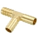 thumbnail image 1 of Uxcell Conector en T de 1/2" Barb, Unión de 3 Vías de Latón para Mangueras, Conexiones para Agua, Combustible, Aire, Aceite y Gas, 1 of 7
