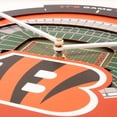 thumbnail image 3 of YouTheFan NFL Cincinnati Bengals Stadiumview 3D Wall Clock, 3 of 4