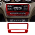 thumbnail image 1 of Real Bright Soft Car Interior Carbon Fiber Sticker DecorationFor Mercedes Benz CLA GLA Red Carbon Fiber Radio Console Cover Type AAuto Car Protection Interior Accessories, 1 of 8