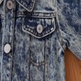 thumbnail image 5 of WOLLED Little Girls Boys Denim Jacket for Kids Baby Solid Colours Jeans Jacket Toddler Cotton Cowboy Outwear for 1-6 Years, 5 of 8