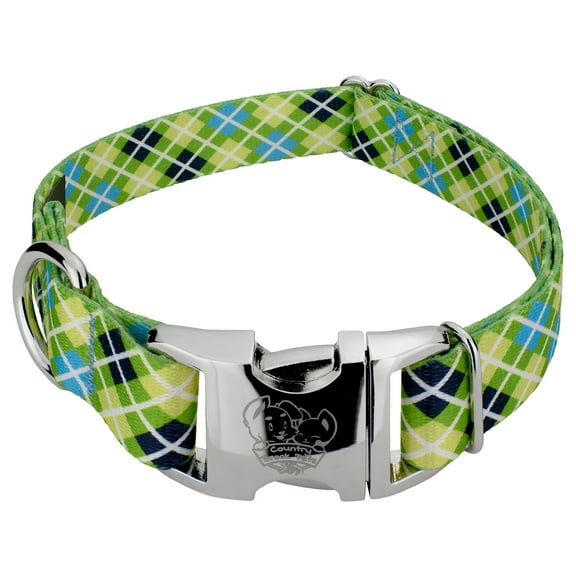Country Brook Petz® Premium Margarita Argyle Dog Collar, Extra Large
