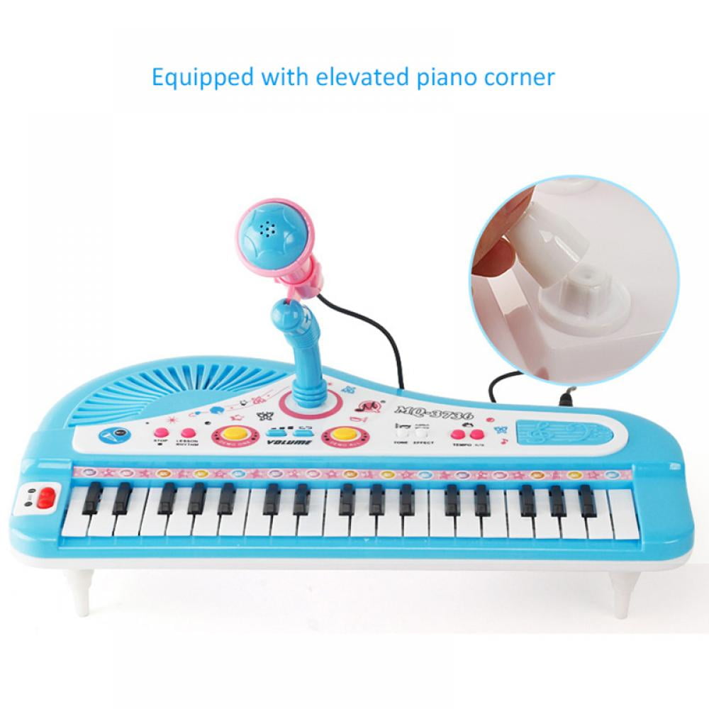 MUDEREK Baby Music Instruments Electronic Keyboard Piano Kids Learning Toys with Mic Pianos & Keyboards-Without Battery 