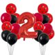 thumbnail image 5 of 21 globos de mariquita de 12 pulgadas con puntos rojos y negros, decoraciones para fiestas de cumpleaños, baby shower, suministros para fiestas de cumpleaños con números rojos de 32 pulgadas, 5 of 5