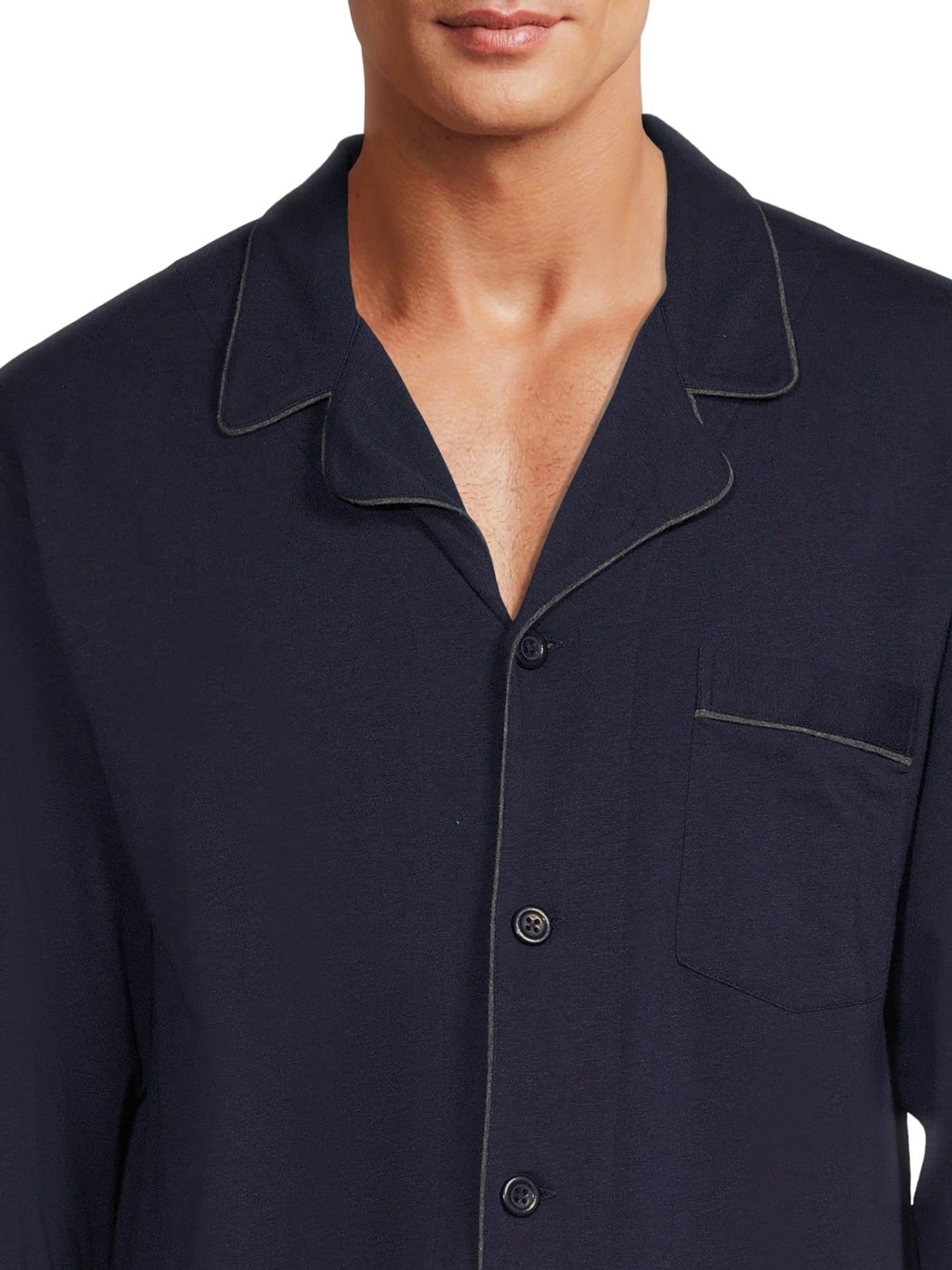 Hanes Men’s Ultrasoft Breathable Cotton Modal Stretch Knit Pajama Set, 2-Piece, Sizes S-5XL