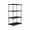 Black, variant on Gallickan Metal Storage Rack, 4 Tier Connectable Heavy Duty Shelving Unit, Garage Pantry Bathroom Kitchen Organization System Shelf, Black