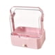 thumbnail image 2 of Organizador de almacenamiento de maquillaje con cajón, cubierta a prueba de polvo, soporte de maquillaje, organizador de cuidado de la piel, estuche Cajón individual rosa, 2 of 8