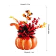 thumbnail image 3 of Darzheoy Halloween Thanksgiving Centerpiece, Artificial Pumpkin Floral Arrangement, 4 Styles Fall Maple Sunflower Berry, Table Centerpiece for Mantel, Table, Dining, Home, Entryway, 3 of 6