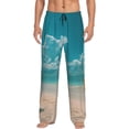 thumbnail image 5 of Mens Pajama Pants, Shopping Cart On Tropical Beach Soft Sleep & Lounge Pants for Men, Cuteness Casual PJ Bottoms Pants with Pockets, 5 of 7