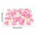 thumbnail image 2 of Denest 12-Pack Artificial Flower Wall Panels 24" x 16" Pink&Yellow&White Wedding Decor, 2 of 12