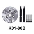 thumbnail image 1 of K01-63 50 80 Lathe Mini Chuck 3 Jaws Woodworking Hand Chuck With Mounting Thread Screw Rod Self-Centering Lathe Chuck Tool ,Used for Long Time, 1 of 7