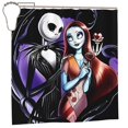 thumbnail image 1 of Goofa The Nightmare Before Christmas Rideau de Douche Motif - Ensembles de Rideaux de Douche de Salle de Bain - Rideau de Douche Imperméable avec Crochets avec 12 Crochets en Plastique 72x72 Pouces, 1 of 5