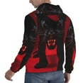 thumbnail image 6 of Wukai Black Panther Red Background Print Men Hoodies Fleece Sweatshirts Long Sleeve Sweaters Pullover Fall Outfits Winter Clothes-4X-Large, 6 of 7