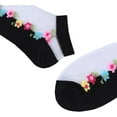 thumbnail image 6 of CHUNTIAN Sox Womens Girls Sheer Lace Ankle Socks UltraThin Transparent Mesh Low Cut Socks Nylon Fishnet Short No Show Liner, 6 of 8