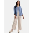 thumbnail image 4 of Time and Tru Women's Chambray Utility Jacket, Sizes XS-XXXL, 4 of 5