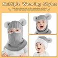 thumbnail image 5 of Gorros y bufandas para niños, además de terciopelo, orejeras gruesas,, 5 of 5