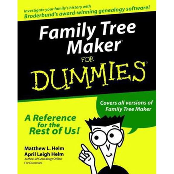 Pre-Owned Family Tree Maker for Dummies (Paperback) 0764506617 9780764506611