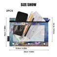 thumbnail image 3 of 2 Pack Flip Folders with Clear PVC Window Binder Pouches 3-Ring Binder Organizer for Office & Home Vintage Style Vase, 3 of 6