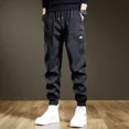 thumbnail image 3 of Pantalones multibolsillos estilo coreano para hombre, estilo informal, Y2k, estilo vintage, estilo Harajuku, de lujo, estéticos, tecnológicos, pantalones cargo para hombre, 3 of 5