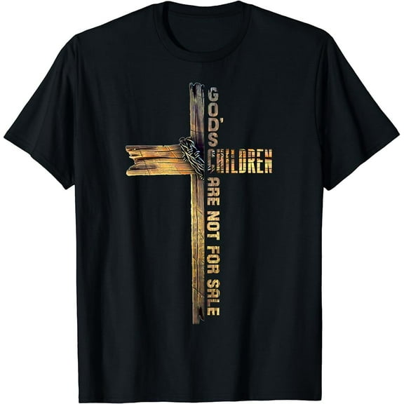 God's Children Are Not For Sale Cross Christian T-Shirt