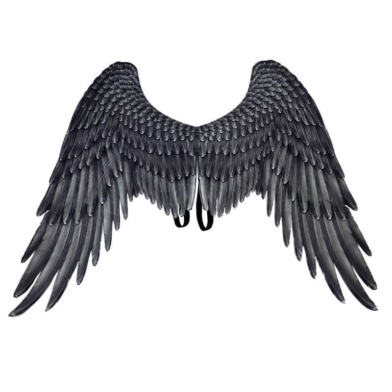 Adult Women man Cosplay Costume Black and White Angel Wings for Halloween Christmas Unisex Oversized