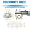 thumbnail image 2 of Uxcell Sink Overflow Ring, Bathroom Sink Overflow Drain Cover for Wash Basin Silver/White, 2 of 7
