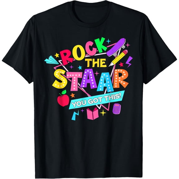 Exquisite and comfortable-Retro Rock The Staar You Got This Test Day T-Shirt