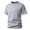 A_ Gray, variant on YLSDY Men's Henley T-Shirt Short Sleeve Casual Lightweight Pullover Shirts Soft Stretch Basic Tees V Neck Metal Design Tops Coffee XXL