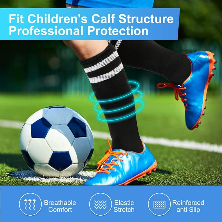Soccer Shin Guards for Youth Kids Toddler, Protective Soccer Shin Pads &  Sleeves Equipment - Football Gear for 3 5 4-6 7-9 10-12 Years Old Children  Teens Boys Girls 